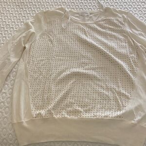 Calvin Klein Ivory Studded Top